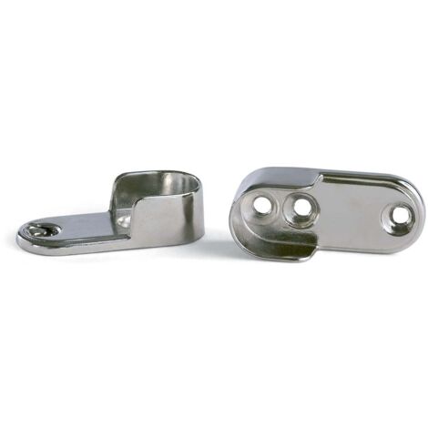 Boîte de : 10 Unités CONDITIONNEMENT Support Barre 30X15 ET 20X15 Côté Nickelé (1/3)