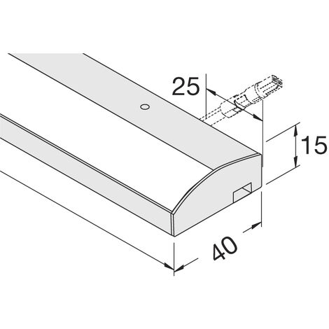 Hera Led Modulite F 220V 8W 450 mm Bande Aluminium Neutre