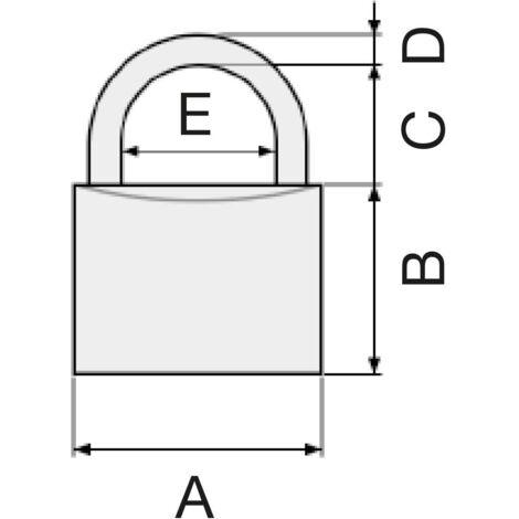Lot De 12 Cadenas En Laiton Am-Tech 20mm - Avec 2 Clés Chacun