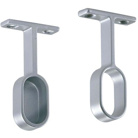 Support de Barre de Toit Latéral 30X15 Chrome Mat (1/4)