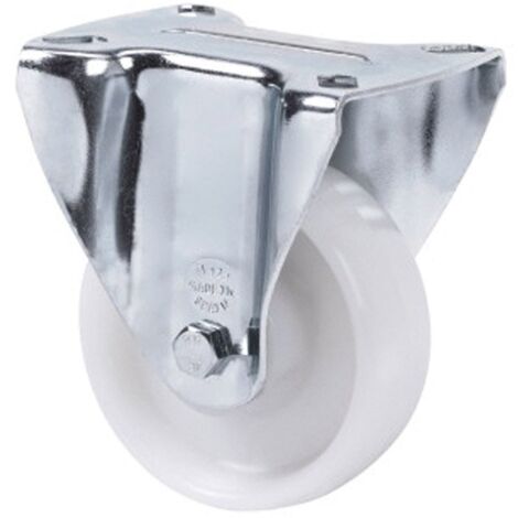 Roue Industrielle Fourche Fixe Munchen Nylon D- 80 Sans Frein (1/3)