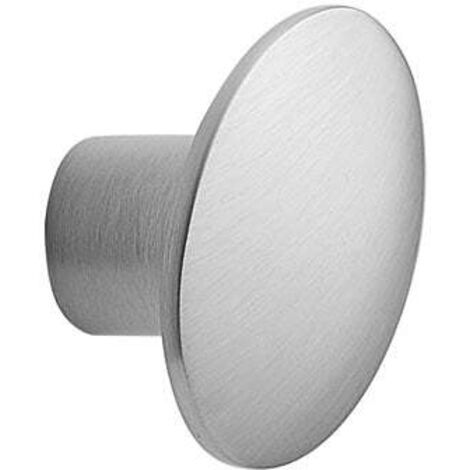 Dome - Bouton 36 mm Effet Inox - Bouton ovale pour meuble Dome (1/5)