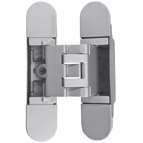 Charnière Kubikuadra pour chevauchement 60Kg Chrome Mat