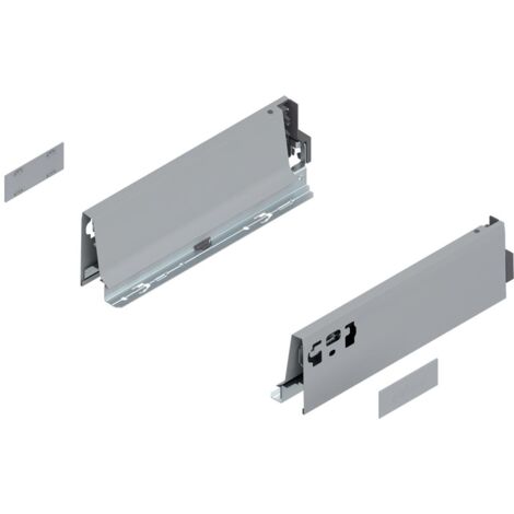 Blum – Coulisse pour tiroir TBX Antaro – Acier gris – Hauteur M 350mm – Système de coulisse performant – Pour tiroirs extérieurs et intérieurs (1/4)