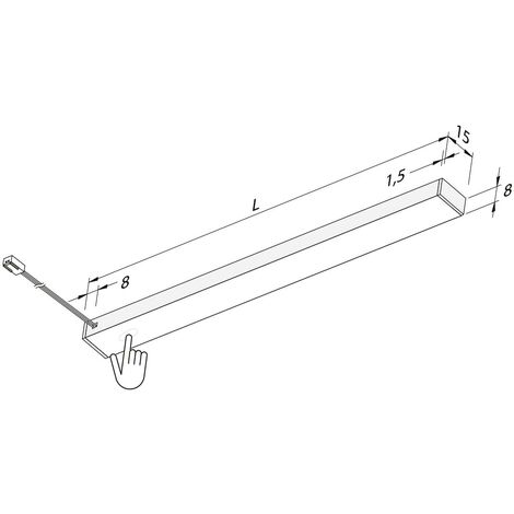 Bande Led Superposée Hera 450ml 7.1w Alu.Anod.
