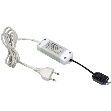 Transformateur Led Hera 350Ma. 9W avec 9 voies et câble avec prise 2M