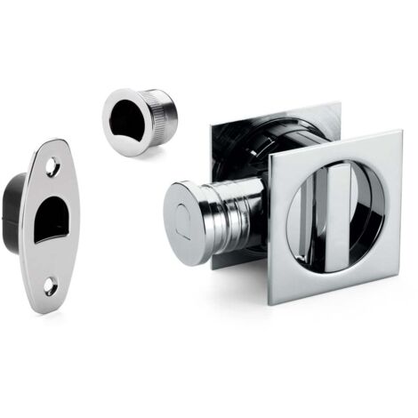 Kit Hooky- Lock avec poignée carrée R.02801 50 T25- Ocs Chrome Mat (1/5)