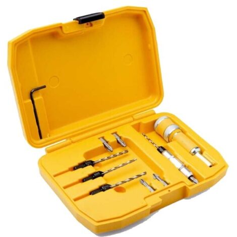 Dewalt – Forets à fraiser DT7612 – Coffret de forets pour perceuse – Pour bois dur et béton armé – Coupe nette sans éclat (1/10)