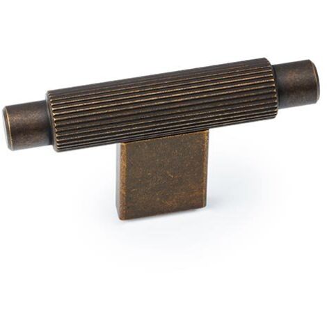 Harpe - Bouton T 70x37mm - L623 Laiton oxydé