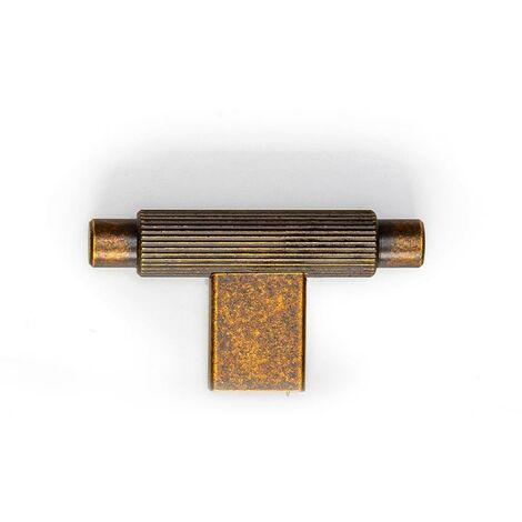 Harpe - Bouton T 70x37mm - L623 Laiton oxydé