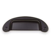 Petra - Shell 64Mm Zm2 Matte Black - Poignée coquille avec base Petra