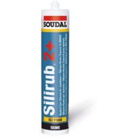 Soudal Silirub 2+ Silicone Neutre Noir - SILIRUB 2+ Silicone neutre haute performance