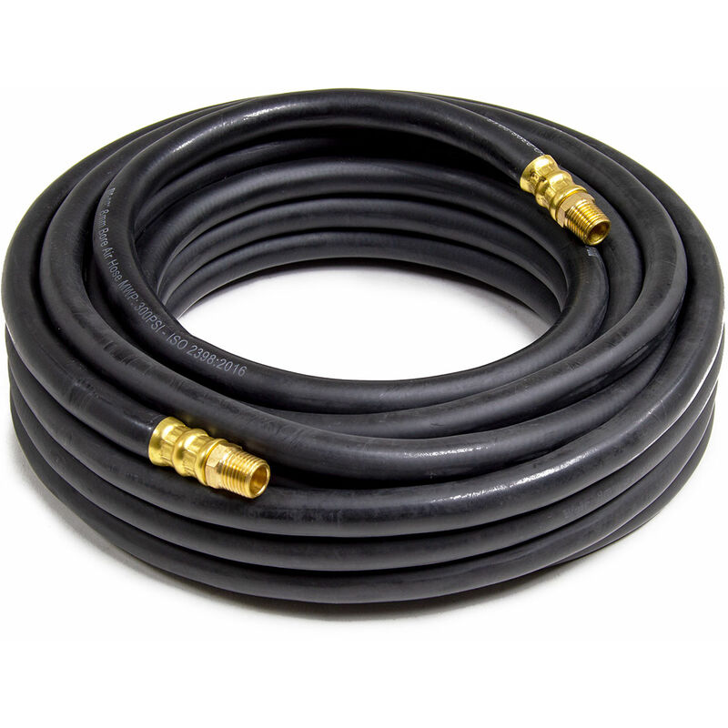 Wolf 10m Rubber Air Hose 1/4 BSPT - Pack of 2