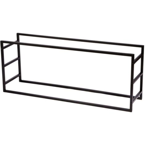 Porte-bûches horizontal en métal design industriel DOCK (1/3)