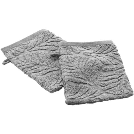 Lot De 6 Serviettes De Toilette En Coton 500 G/m² - 50x100 Cm, Gris - Absorbantes Et Douces