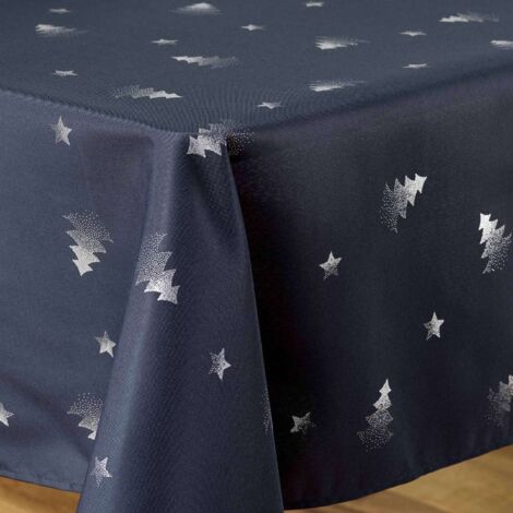 140 x 240 cm Nappe anti-taches rectangulaire – élégante, résistante et hydrofuge pour une table parfaite offerte, 2 pinces, ferme nappe