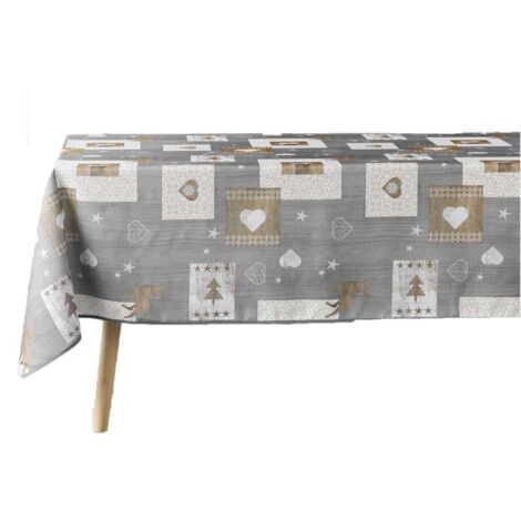 Nappe rectangulaire antitache et infroissable CŒURS (1/4)