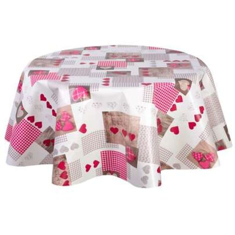 Nappe en toile cirée ronde grand format ASPEN