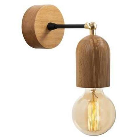 Applique murale en bois design vintage KAYSERI (1/4)
