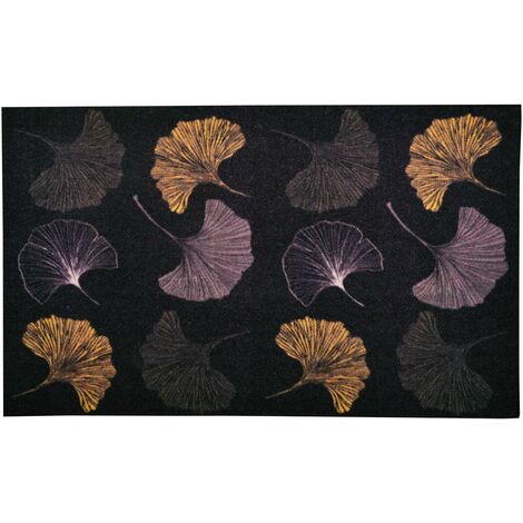 Tapis antidérapant en velours imprimé GINKGO (1/3)