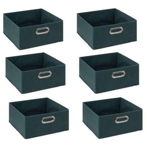 Lot de 6 boites de rangement rectangulaires en tissu MIX'N MODUL