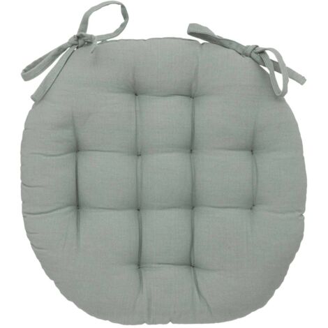 Galette de chaise ronde en coton ANJALI