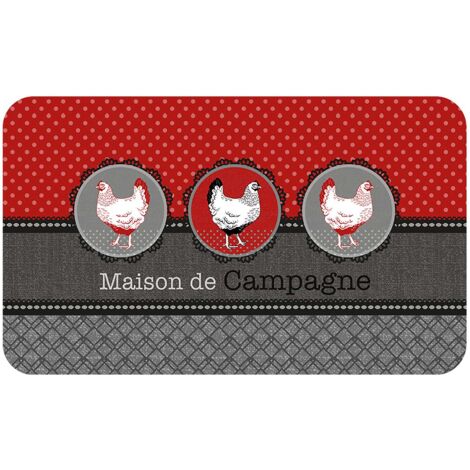 Tapis de cuisine en PVC MAISON DE CAMPAGNE (1/2)