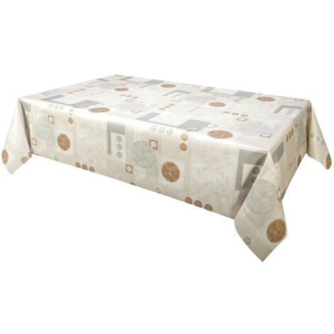 Nappe Toile Cirée Feuille Naturel Nappe Pvc Feuilles Grise Et Bleu