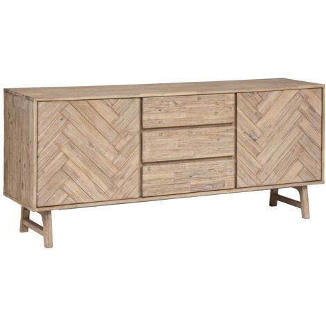 Buffet 3 tiroirs et 2 portes Aeris en bois