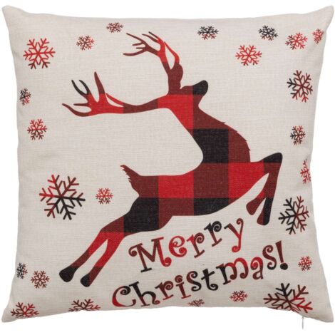 Coussin de Noël motif renne (1/3)