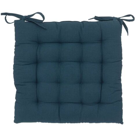 Galette de chaise rectangulaire en coton ANJALI