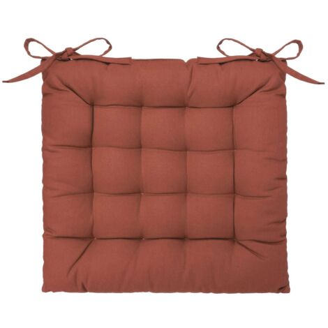 Galette de chaise rectangulaire en coton ANJALI