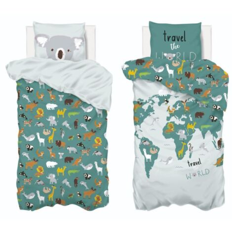 Parure de lit enfant 100% coton réversible ARTE DU MONDE (1/5)