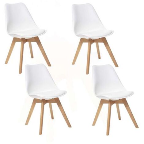 Lot de 4 Chaises design scandinave Baya (1/5)