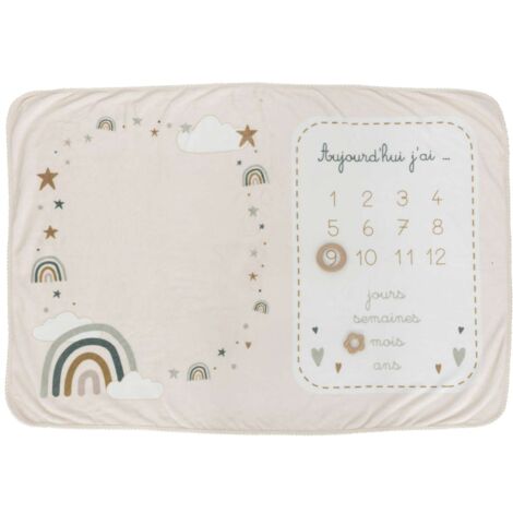 Coffret couverture étape bébé arc en ciel (1/5)