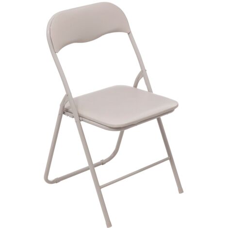 5Five Simply Smart – Chaise pliante en PVC – Structure en métal – Hauteur d'assise 43 cm – Pliable pour rangement facile – Usage intérieur uniquement