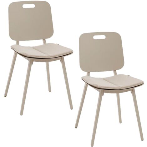 Lot de 2 chaises de jardin en aluminium TERZANO (1/3)