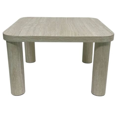 Table basse carrée effet marbre design moderne GÖRAN (1/4)