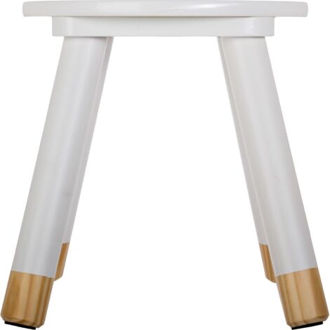 Atmosphera Tabouret Enfant Douceur – Bois MDF Gris – 26 × 26 × 27 Cm (Assise 24 Cm) – Parfait Chambre & Coin Lecture