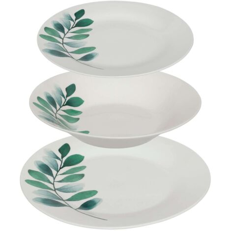 Service vaisselle 18 pièces VEGETAL