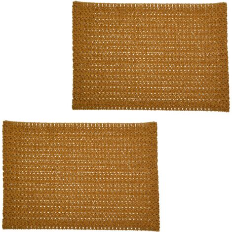Lot de 2 sets de table rectangulaires en jute TORSA (1/2)