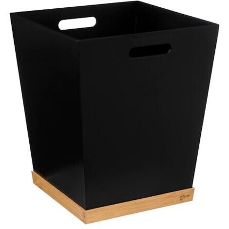 Corbeille bambou bava noir - 5five (1/5)