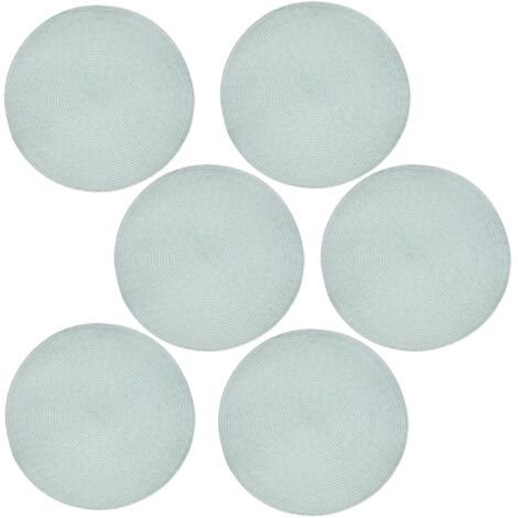 Lot de 6 sets de table ronds tressés TRESSE (1/3)