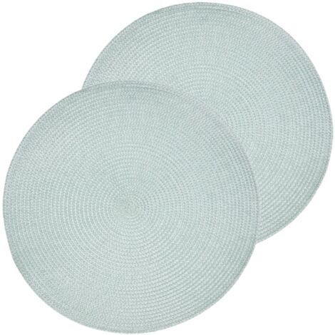 Lot de 2 sets de table tressés ronds TRESSE (1/3)
