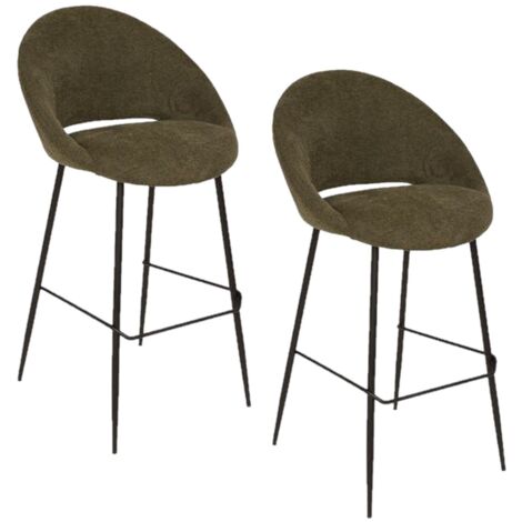 Lot de 2 tabourets de bar AMAGO