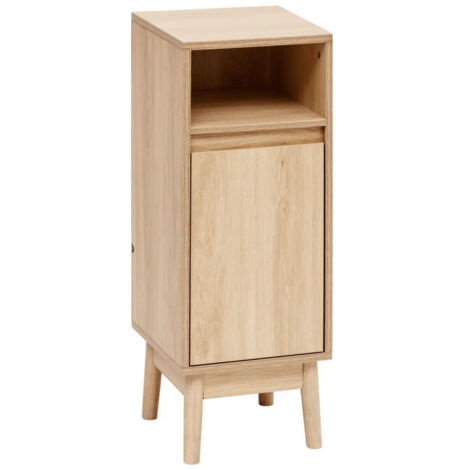 Meuble de salle de bain abana 1 porte bois clair - 5five (1/5)
