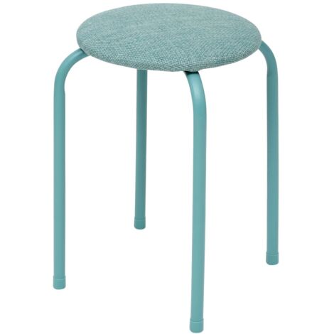 Tabouret flexy plus vert céladon en tissu chiné - 5five