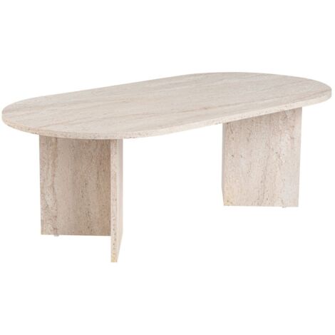 Table basse effet travertin SABLE