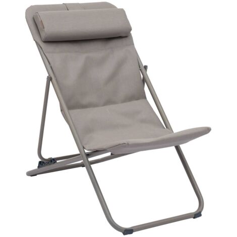 Chilienne de jardin empilable pliable Mirael café - Hespéride