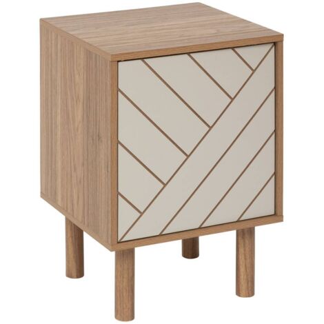 Etagère 1 porte mix'n'match bois et motif rayé - 5five